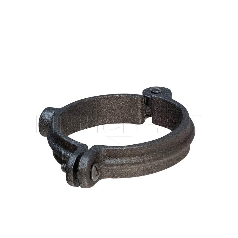 HIGHCRAFT HINGB-34-10 Industrial Decor Hinged Split Ring Pipe Hanger 3/4 in. Malleable Iron, with 3/8 in. Rod Fitting, Vintage Mounting Bracket for Tubing, Shower Curtain, Tiki Torch (10 Pack) - Image 2